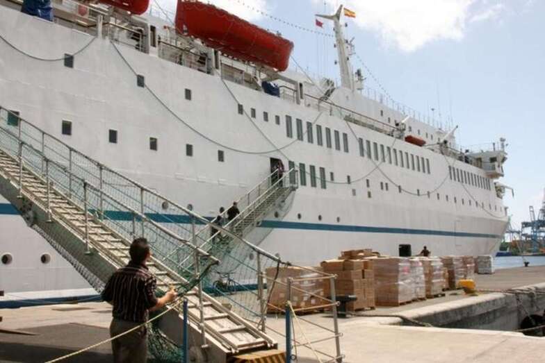 Imagen del Logos Hope en una visita anterior a Gran Canaria / Jesús Ruiz